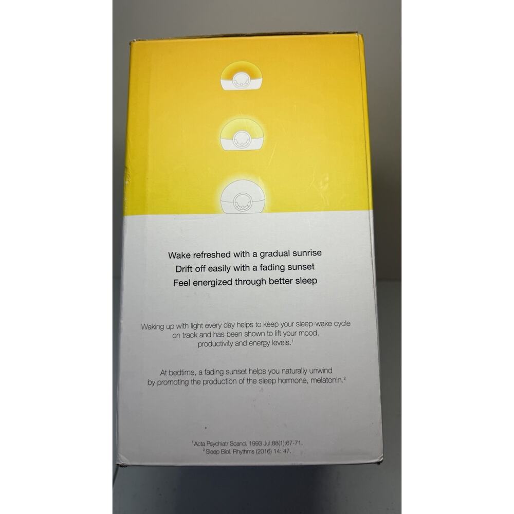Lumie Bodyclock Rise 100 Wake-Up Light Alarm Clock Sunrise & Sunset - Picture 4 of 4